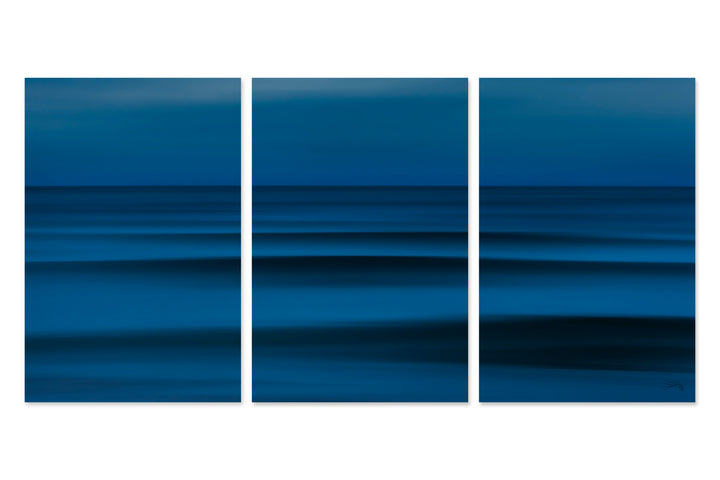 Blue Moon - 30x60 Triptych - Gloss