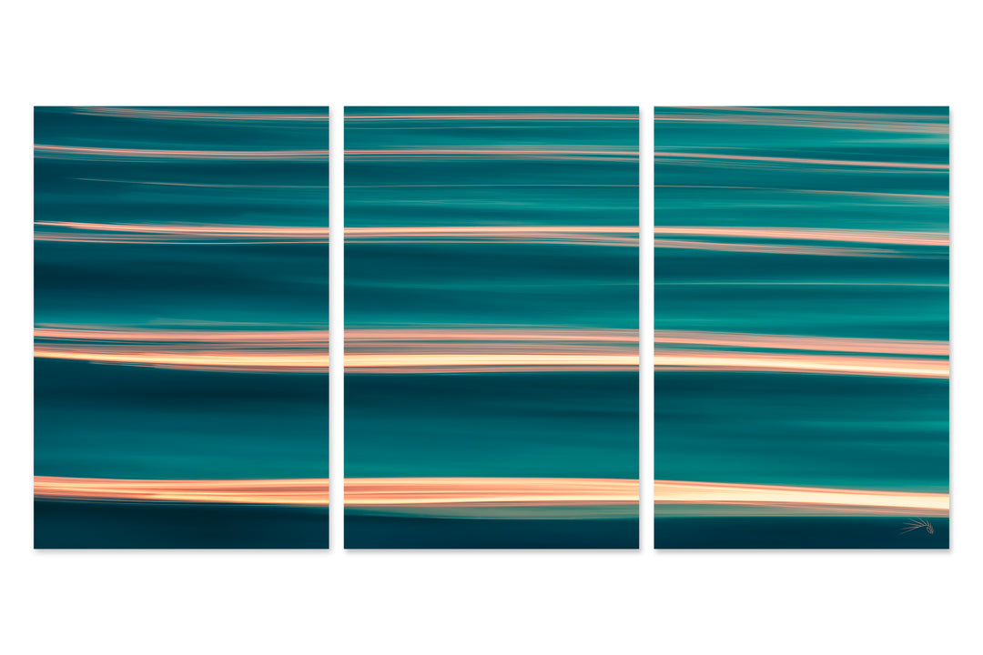 Neon Peaks - 30x60 Triptych - Gloss